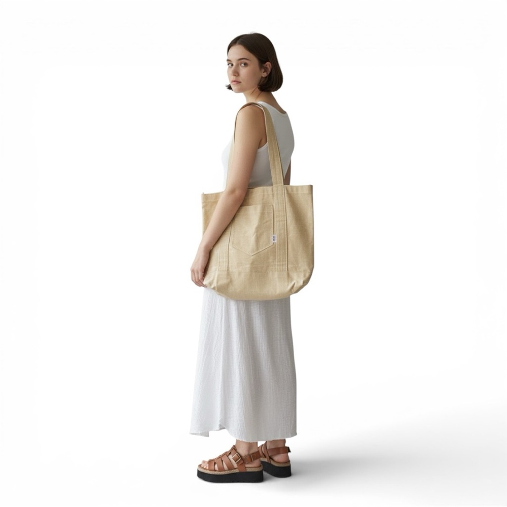 🐤 BYRD HANDMADE Waxed Ripstop Canvas Vintage Singer Sewn Tote